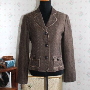 Apt. 9 Brown Tweed Blazer